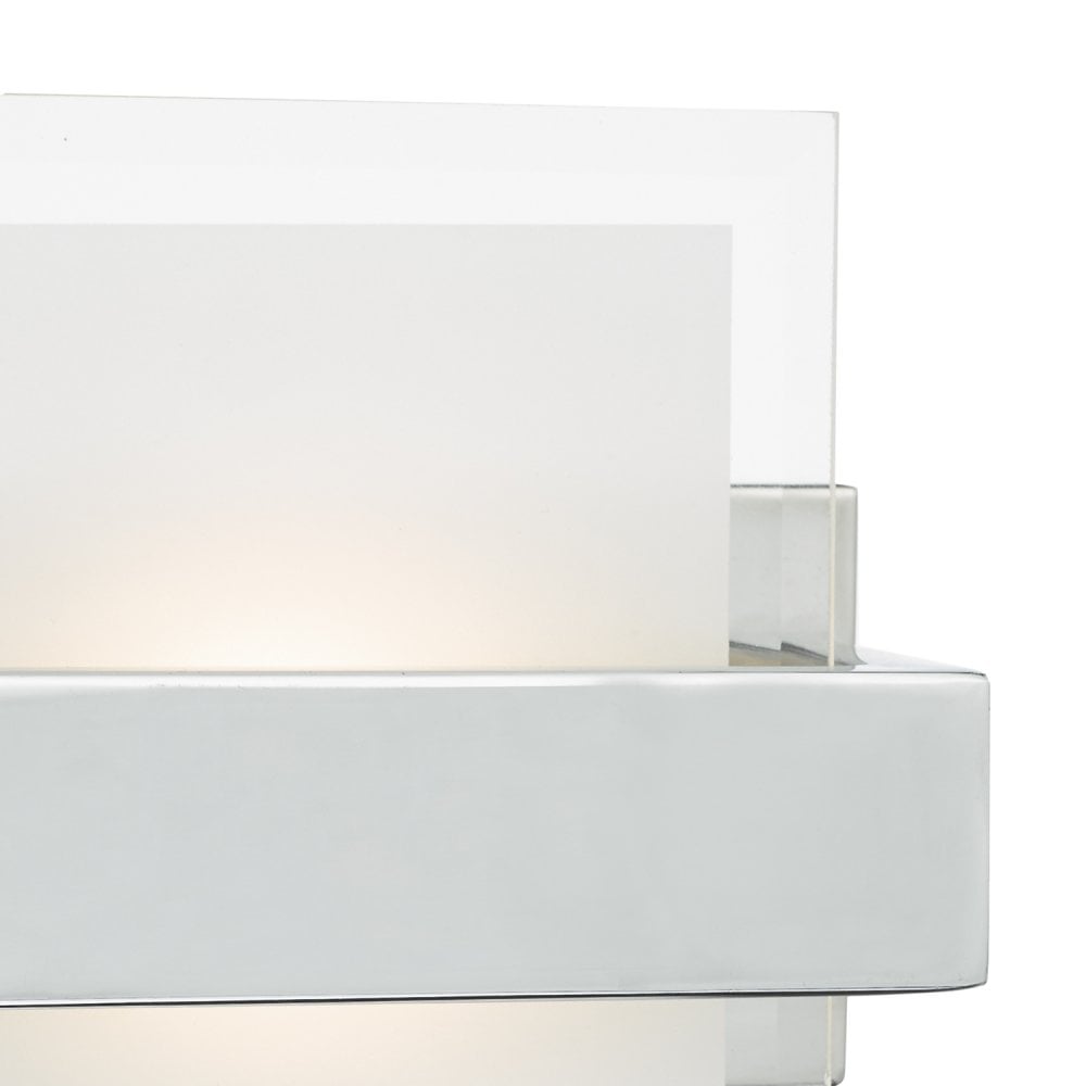 Apt LED Wall Light Polished Chrome & Glass