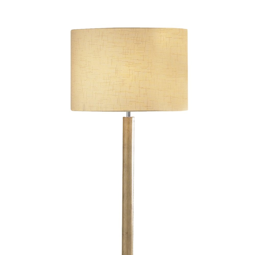 Avenue Floor Lamp Lt Wood complete with Shade AVE1643