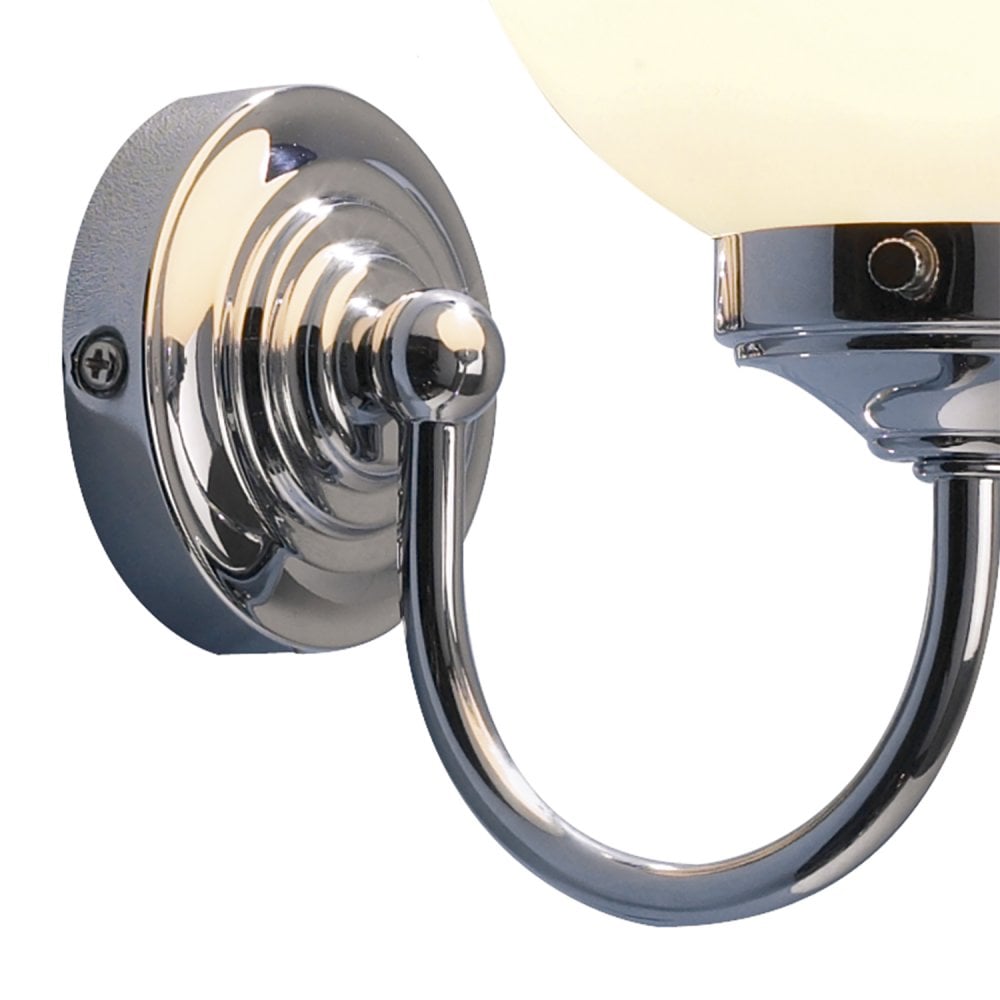 Barclay Wall Bracket complete with Switch Polished Chrome IP44