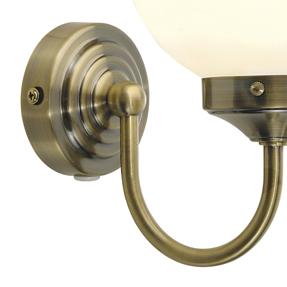 Barclay Single Wall Bracket Antique Brass IP44