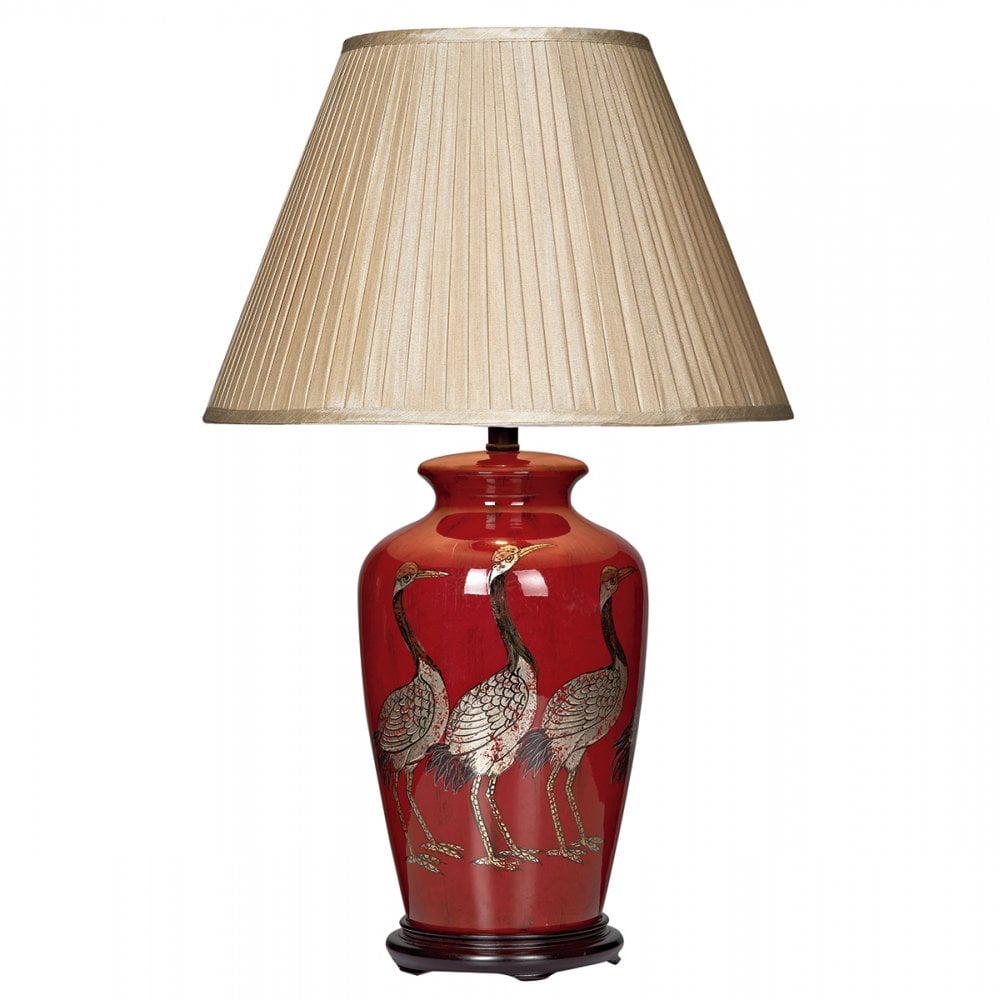 Bertha Bird Table Lamp Red Base Only