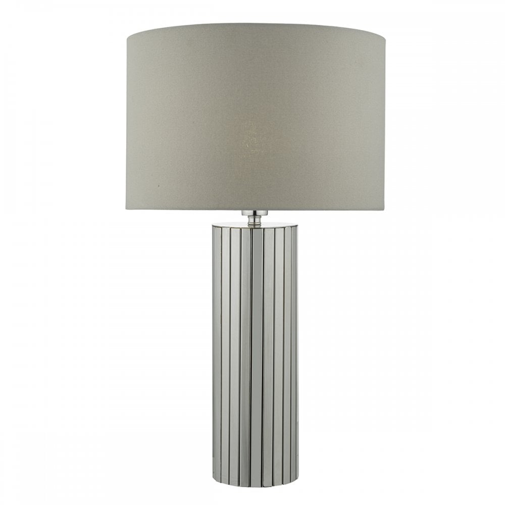 Cassandra Table Lamp Polished Chrome complete with Shade