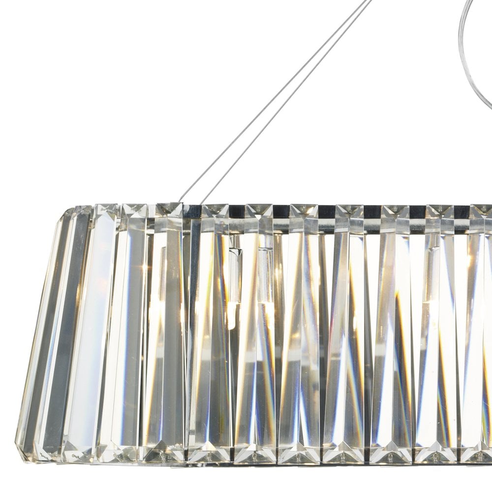 Cecilia 3 Light G9 Oval Linear Pendant Bar