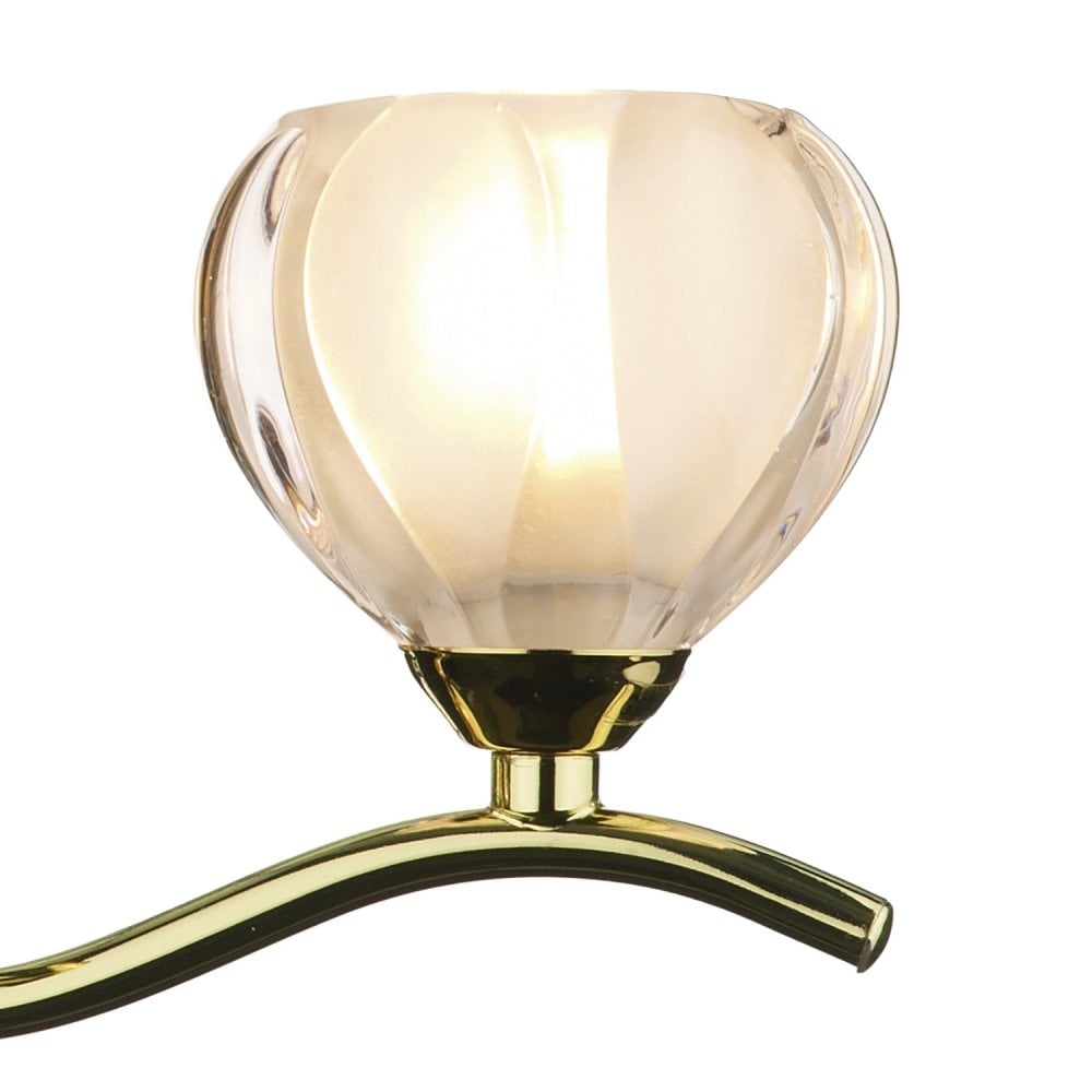 Cynthia 3 Light Semi Flush Polished Brass