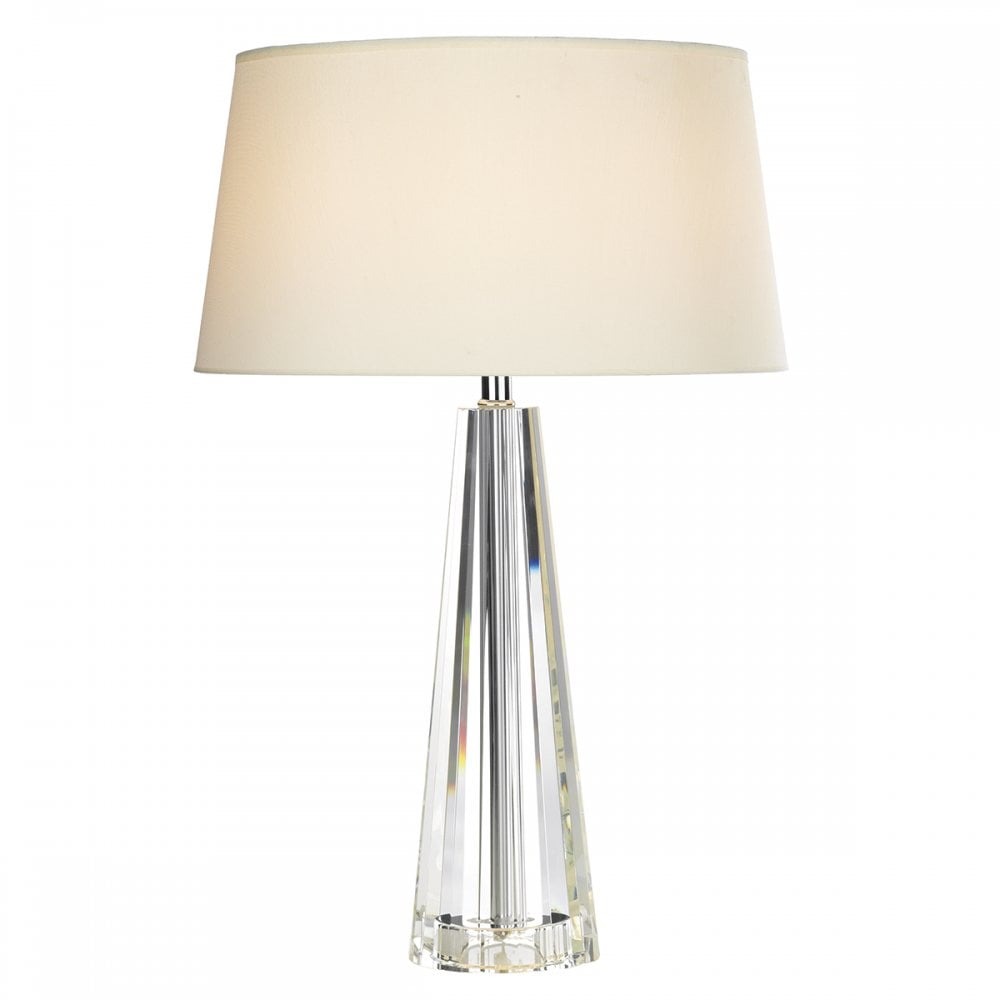 Cyprus Table Lamp Tapered Crystal complete with CYP1233 Shade