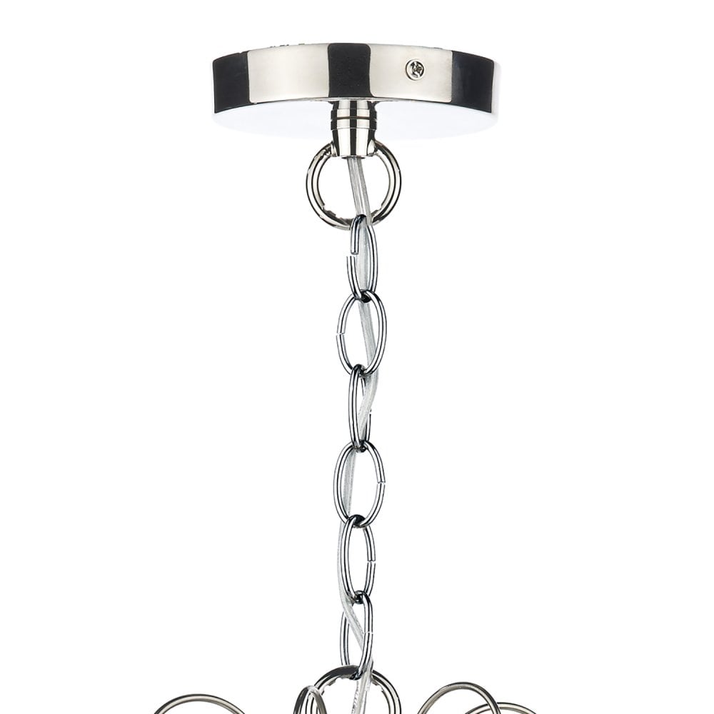 Daniella 6 Light Pendant Dual Mount Polished Nickel