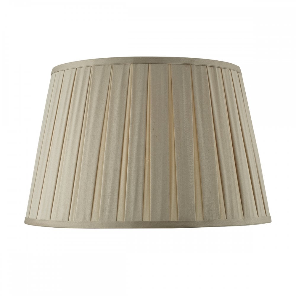 Degas Taupe 40cm Box Pleated Empire Drum