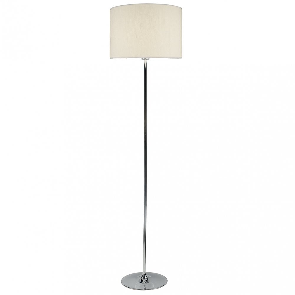 Delta Floor Lamp Polished Chrome complete with Shade