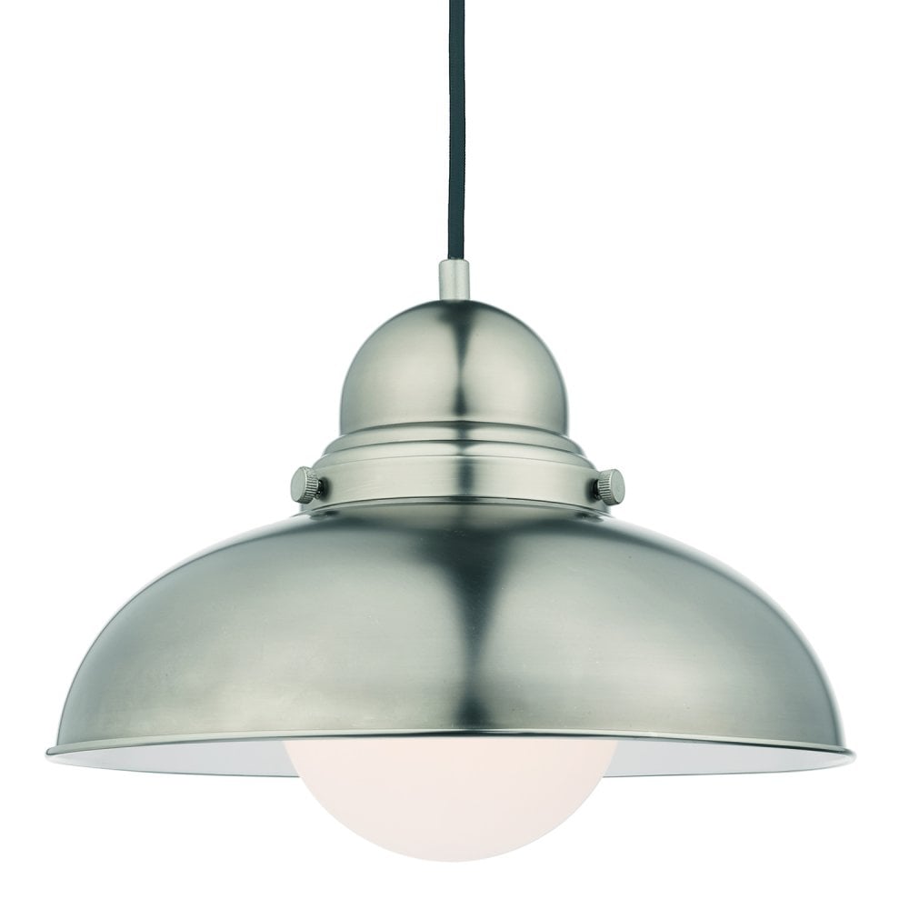 Dynamo 1 Light Pendant Antique Chrome