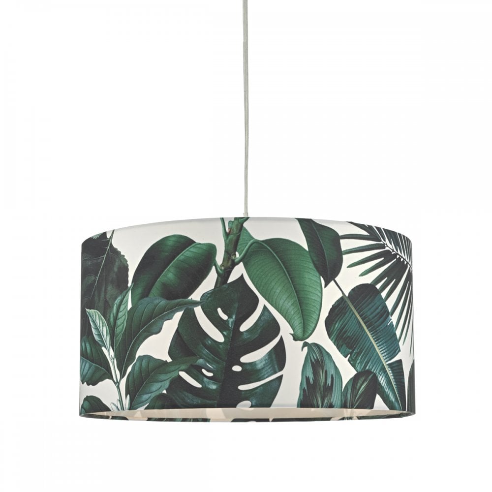 Filip Easy Fit Pendant Green Leaf Print