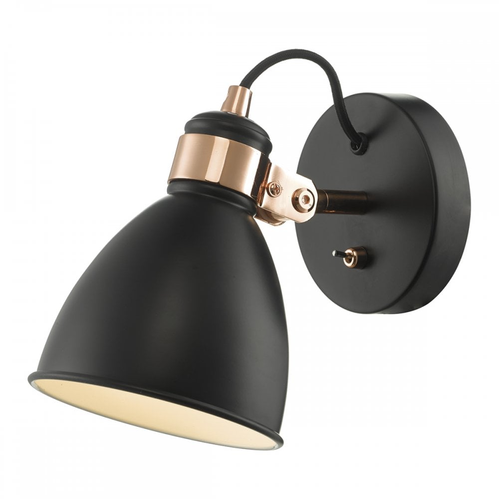 Frederick Wall Light Black & Copper