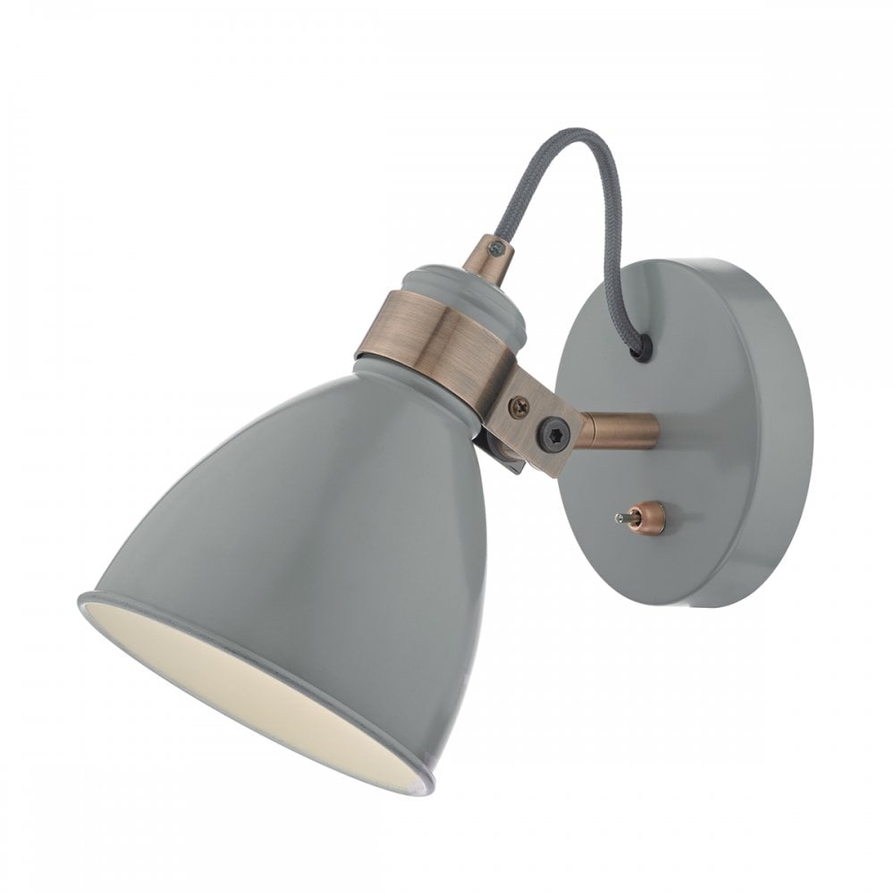 Frederick Wall Light Grey & Copper