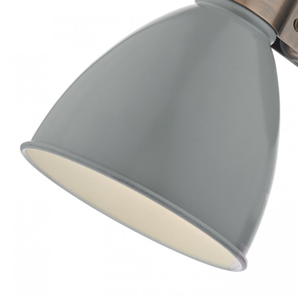 Frederick Wall Light Grey & Copper