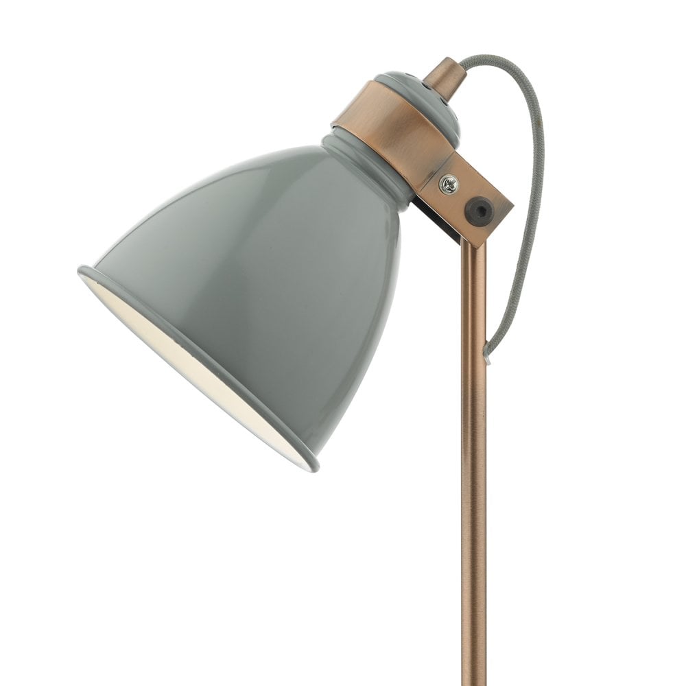 Frederick Task Lamp Grey & Copper