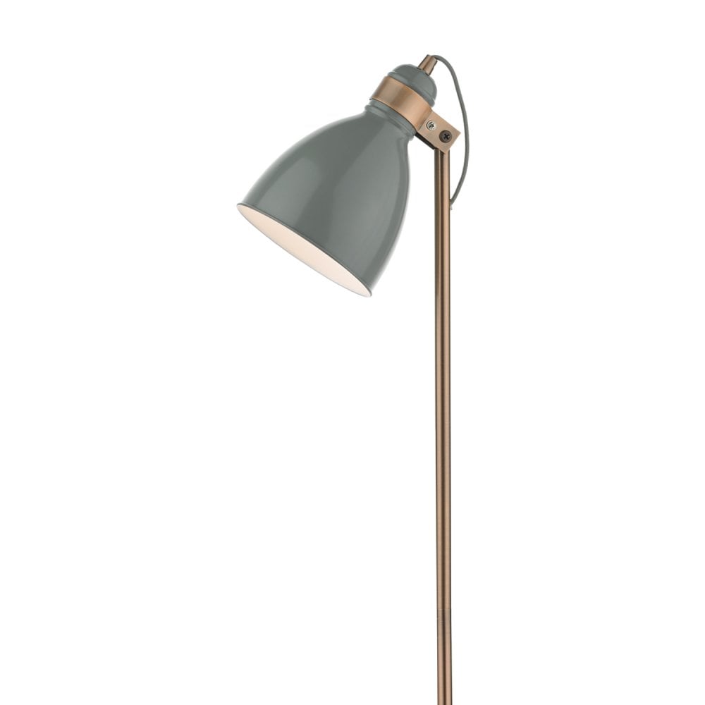 Frederick Floor Lamp Grey & Copper