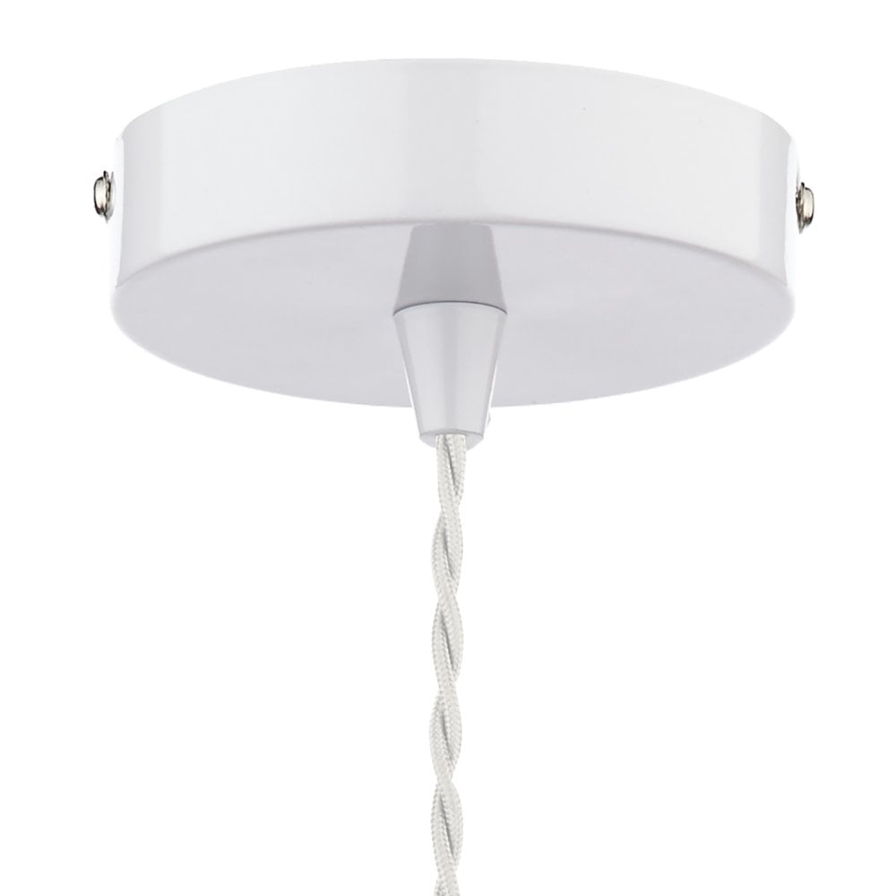 Gaucho 1 Light Pendant White