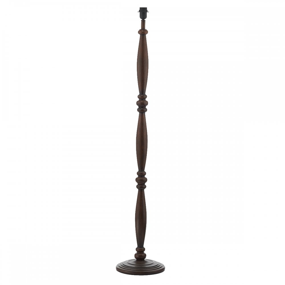 Hayward Floor Lamp Dark Wood Base Only