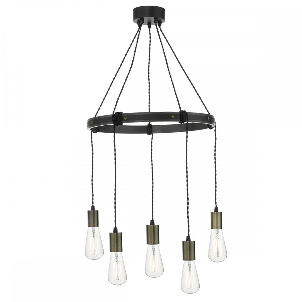 Ivan 5 Light Pendant Rustic