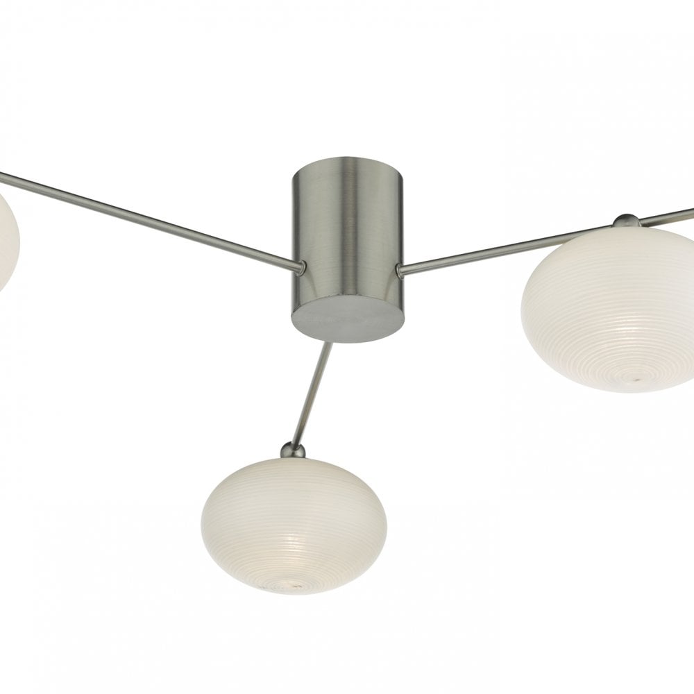 Jasper 3 Light Semi Flush Satin Nickel