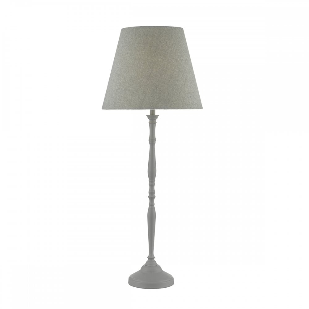 Joanna Table Lamp Grey complete with Shade