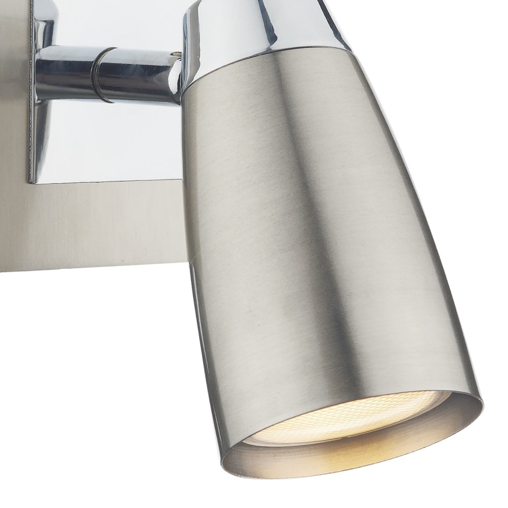 Loft 1 Light Low Energy Spot Switch Satin Chrome/ Polished Chrome