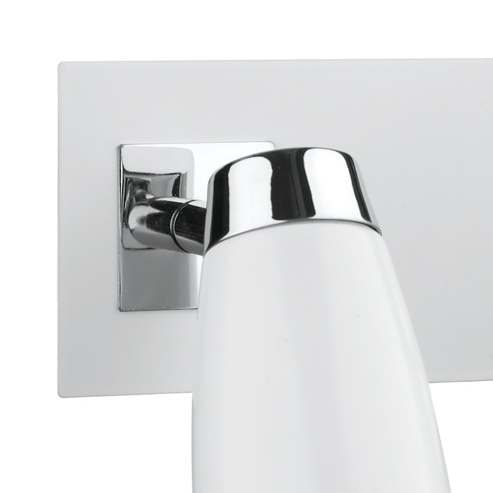 Loft 2 Light Low Energy Spot Switch Polished Chrome & Matt White