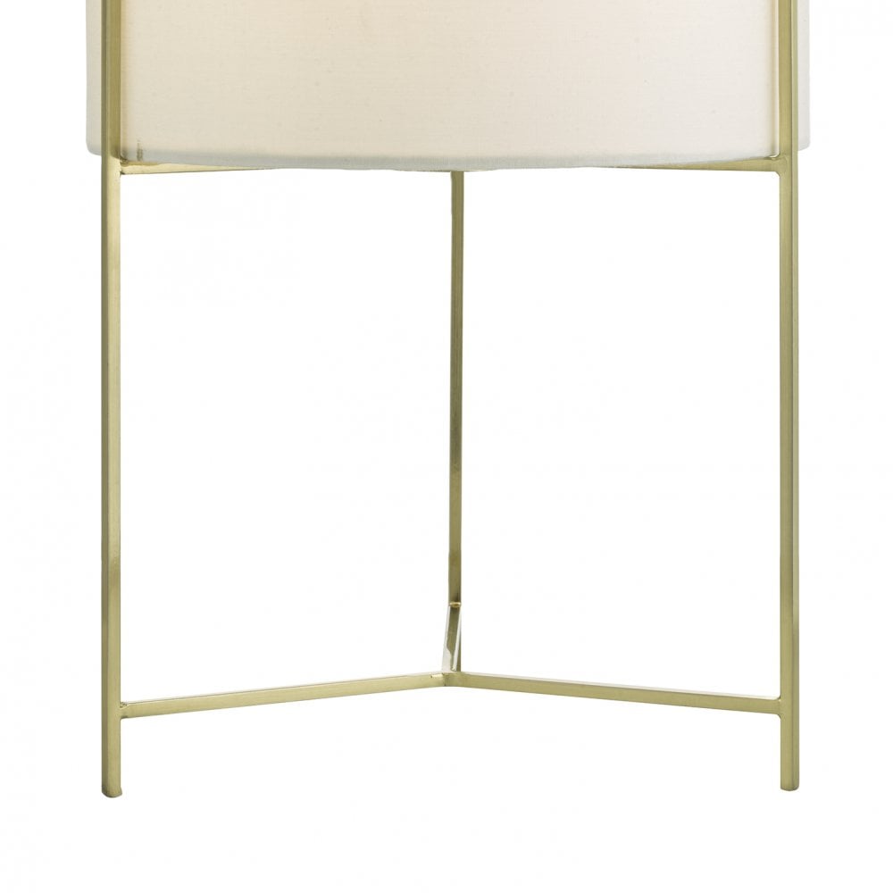 Michaela Table Lamp Satin Gold Cw Shd