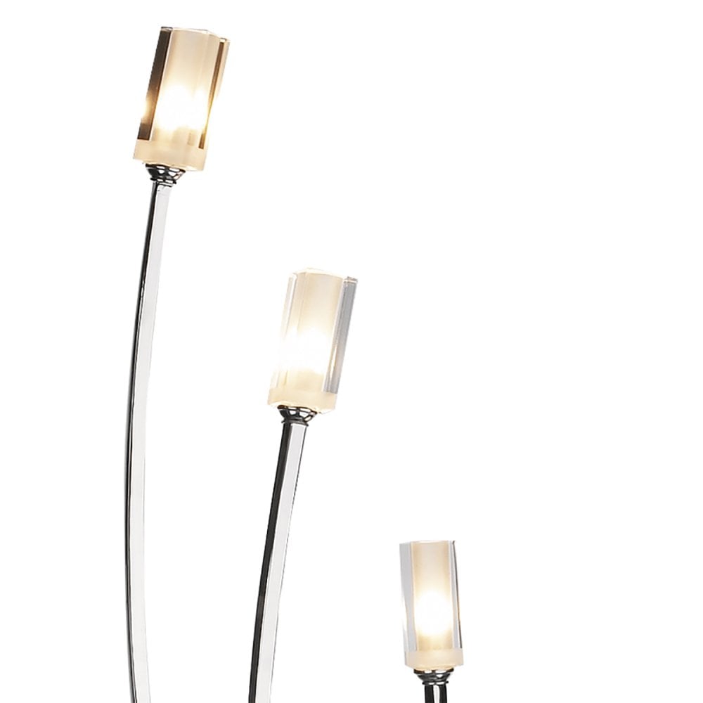 Morgan 3 Light Floor Lamp Polished Chrome