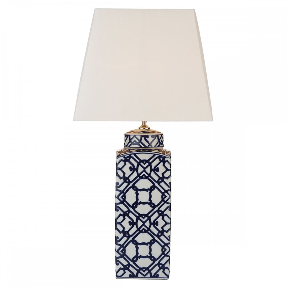 Mystic Table Lamp Blue/ White Base Only