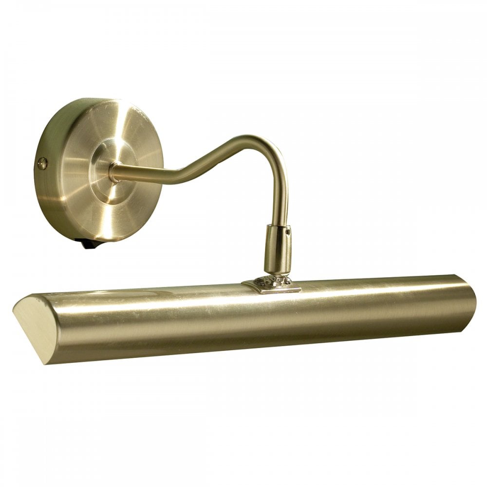 Onedin Picture Light with Switch Satin Brass, 37cm