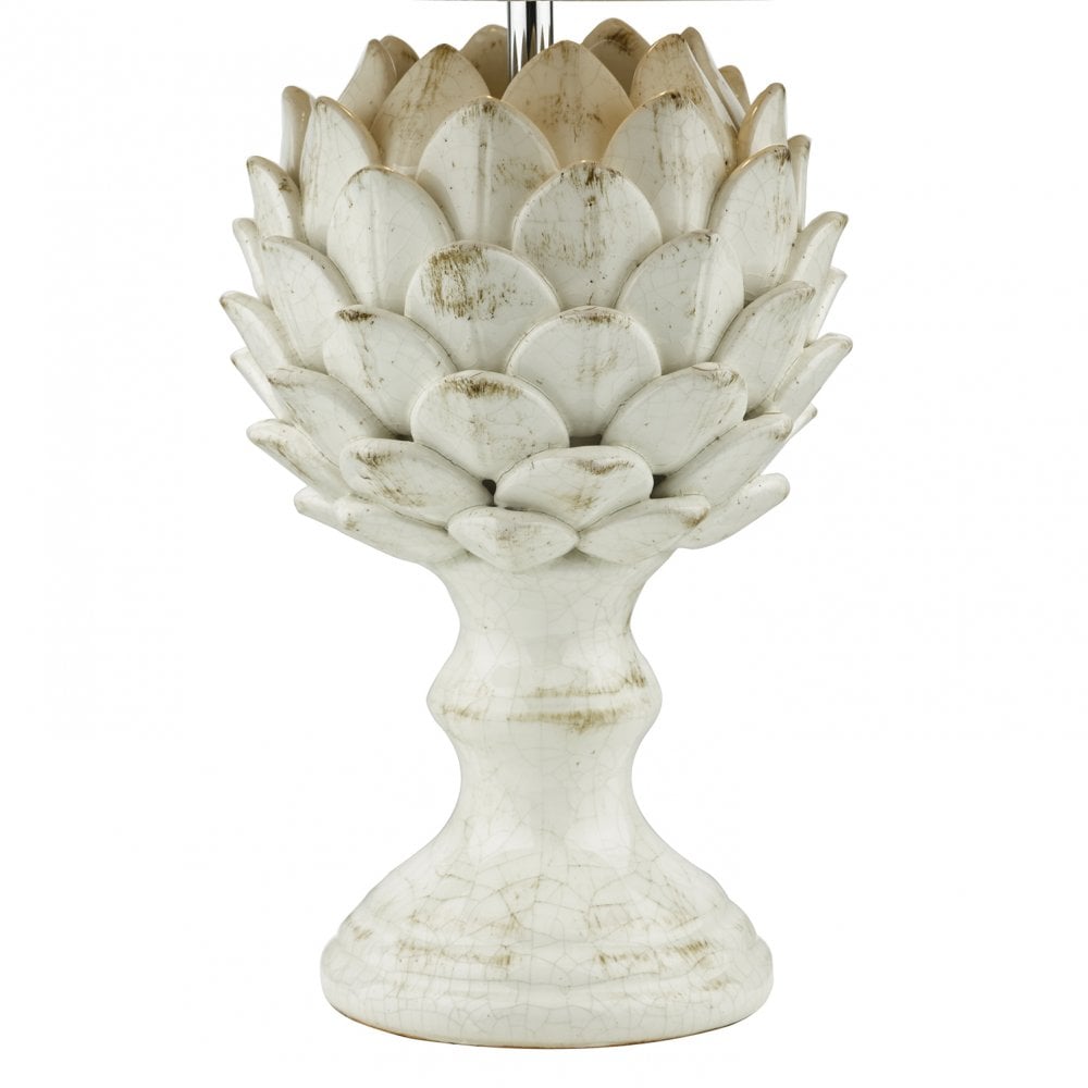 Orris Table Lamp Base Antique Cream