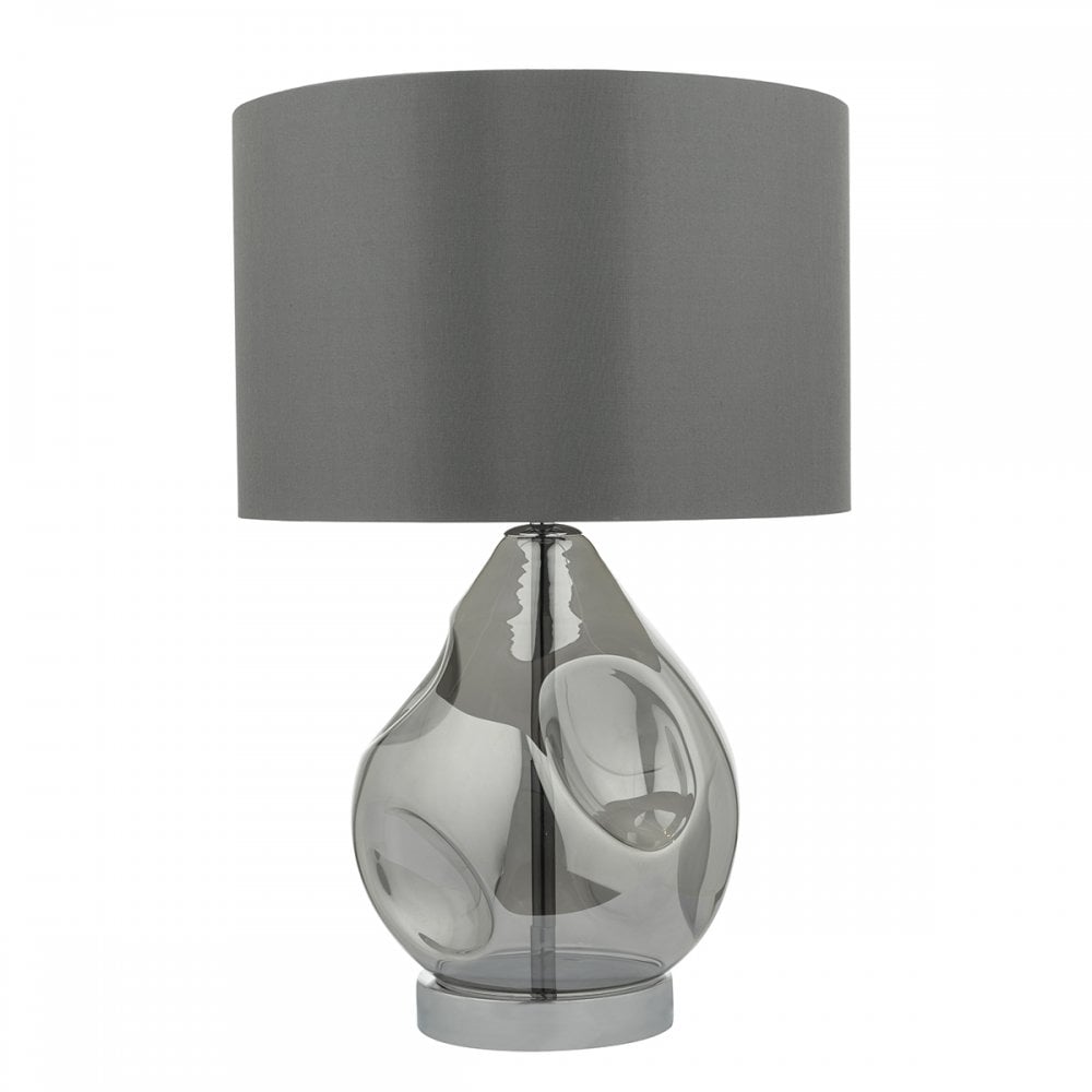 Quinn Table Lamp Smoked complete with Shade