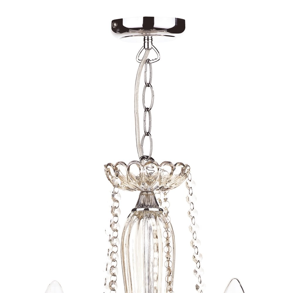 Raphael 5 Light Chandelier Champagne Crystal Shade Sold Separately Roh07