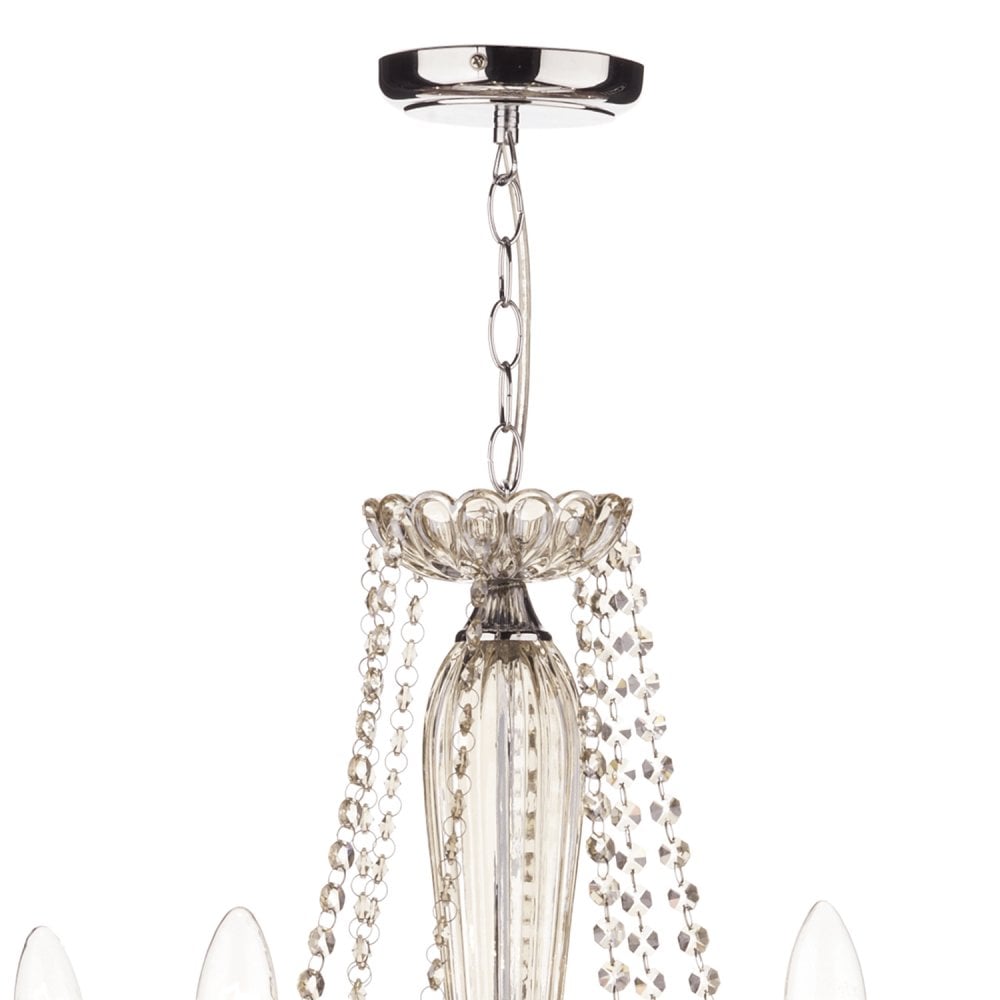 Raphael 8 Light Chandelier Champagne Crystal