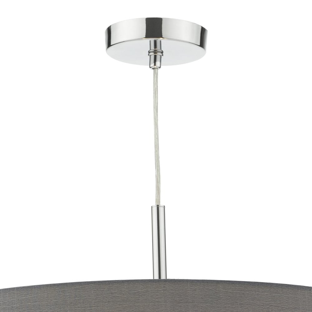 Ronda 60cm 3 Light Pendant Slate Grey c/w diffuser