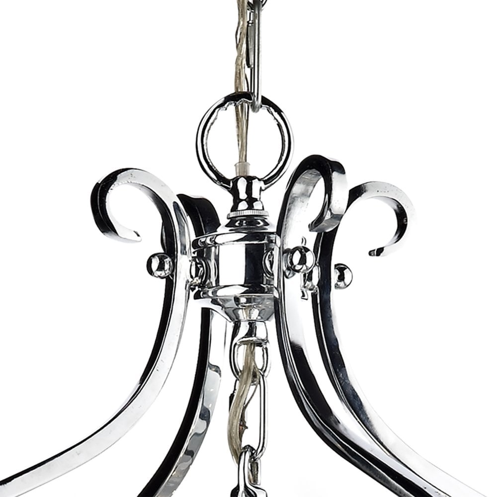 Senator 3 Light Pendant Polished Chrome