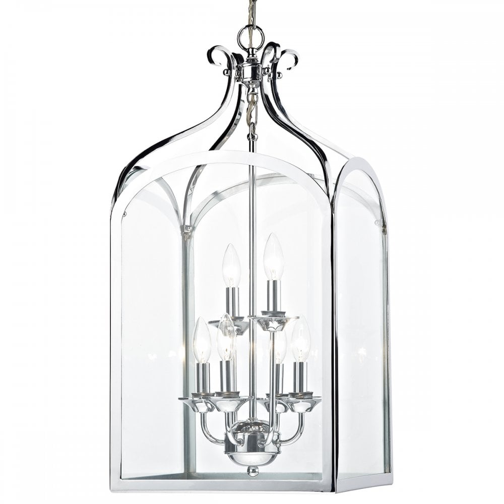 Senator 6 Light Pendant Polished Chrome