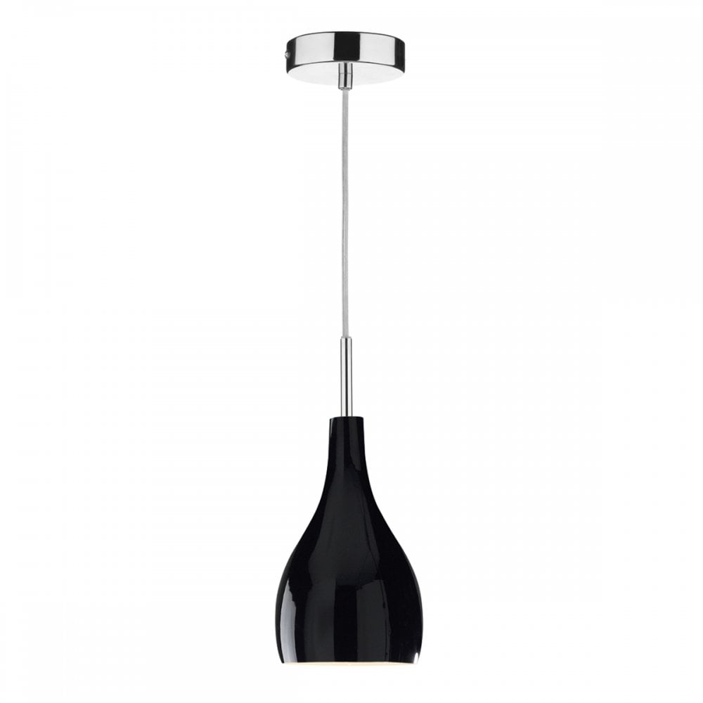 Soho 1 Light Pendant Black