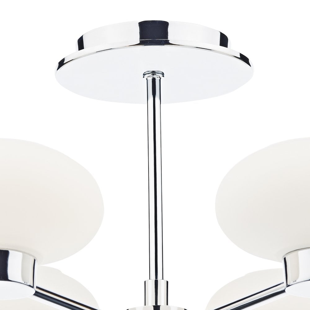 System 6 Light Semi Flush Polished Chrome