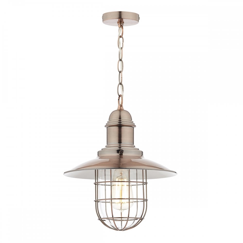 Terrace 1 Light Pendant Copper