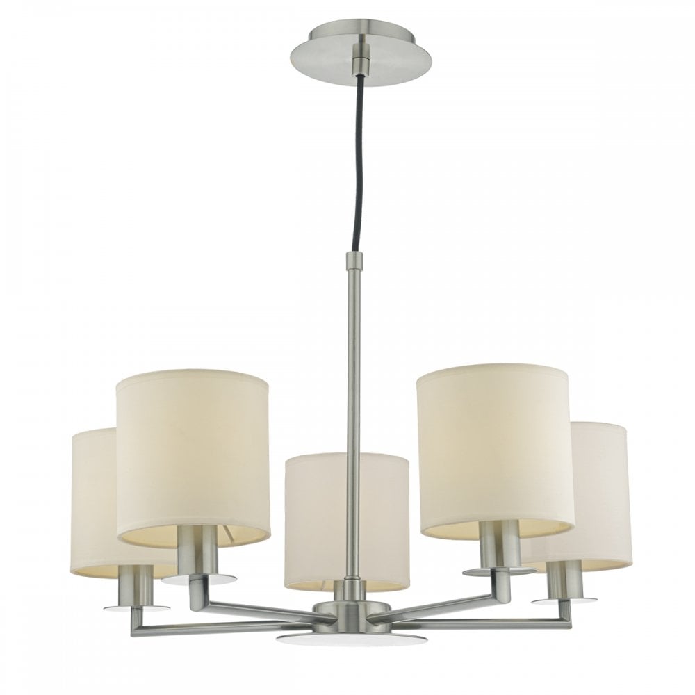 Tyler 5 Light Pendant Satin Nickel