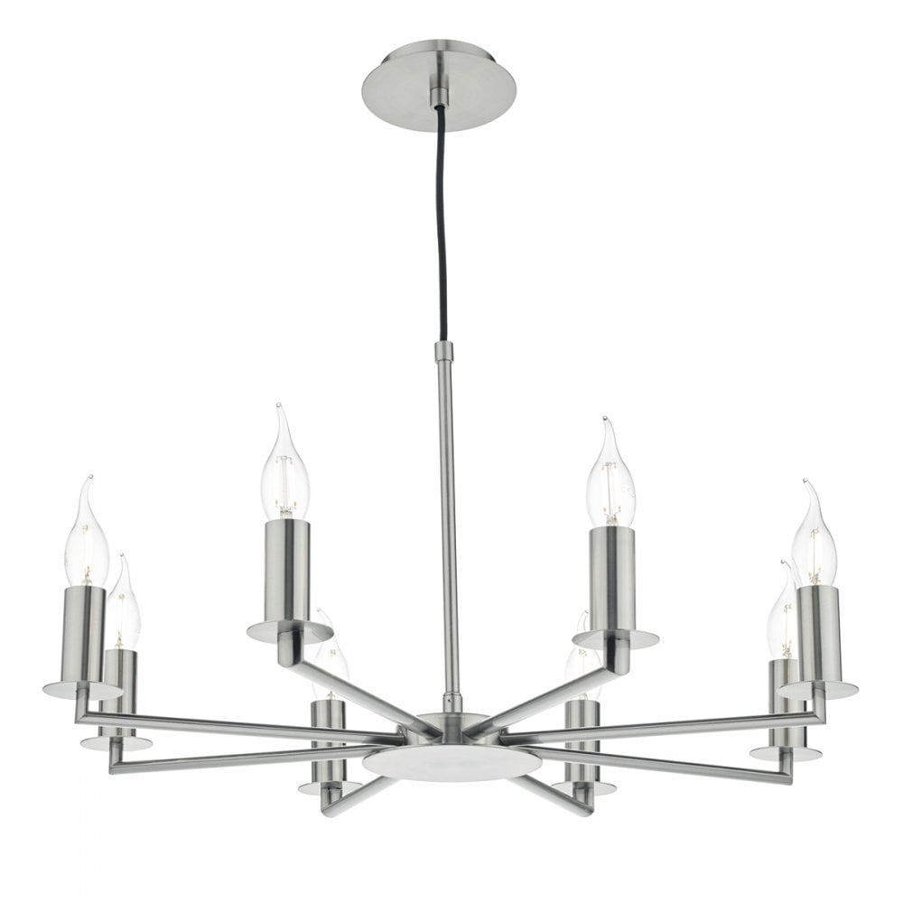 Tyler 8 Light Pendant Satin Nickel