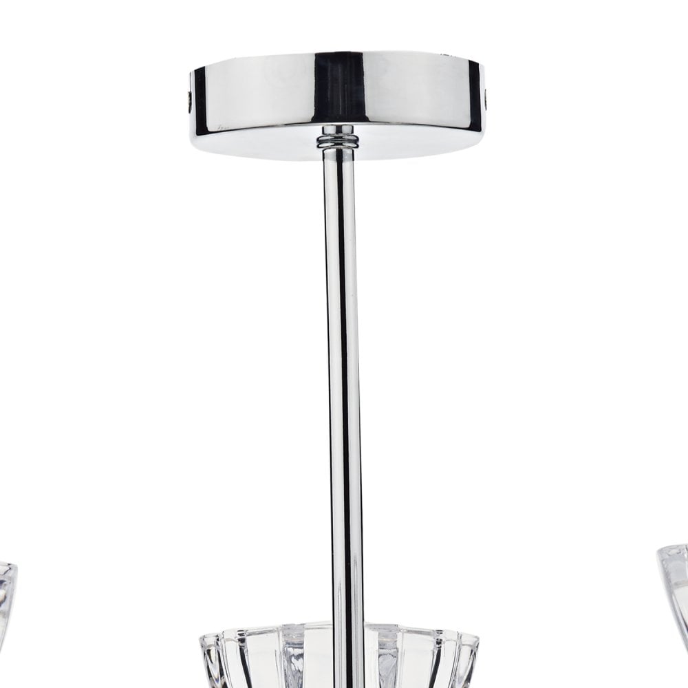 Vito 3 Light Semi Flush Polished Chrome