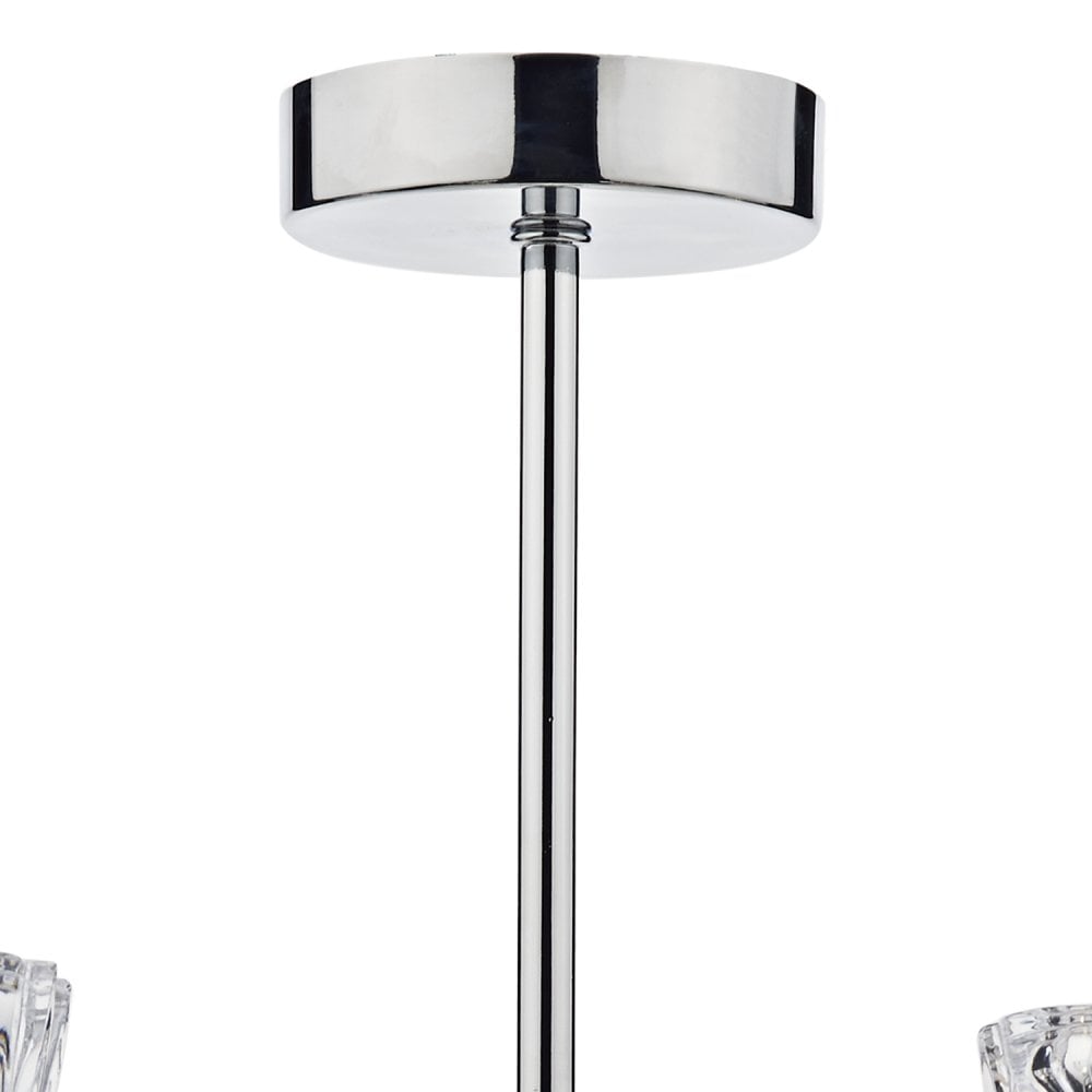 Vito 5 Light Semi Flush Polished Chrome