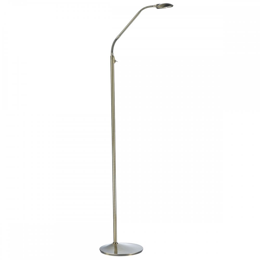 Wellington Floor Lamp Antique Brass LED