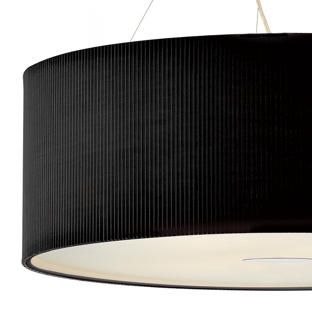 Zaragoza 6 Light Pendant Black 90CM