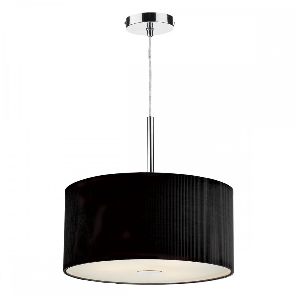 Zaragoza 3 Light Pendant Black 400MM