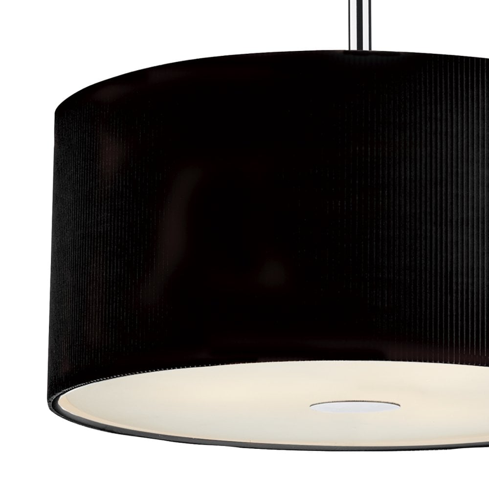 Zaragoza 3 Light Pendant Black 400MM