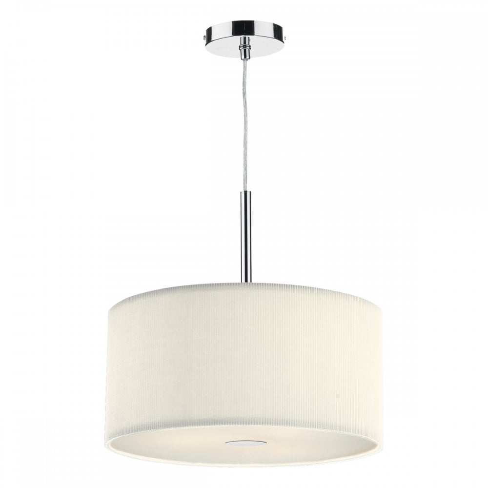 Zaragoza 3 Light Pendant Cream 400MM