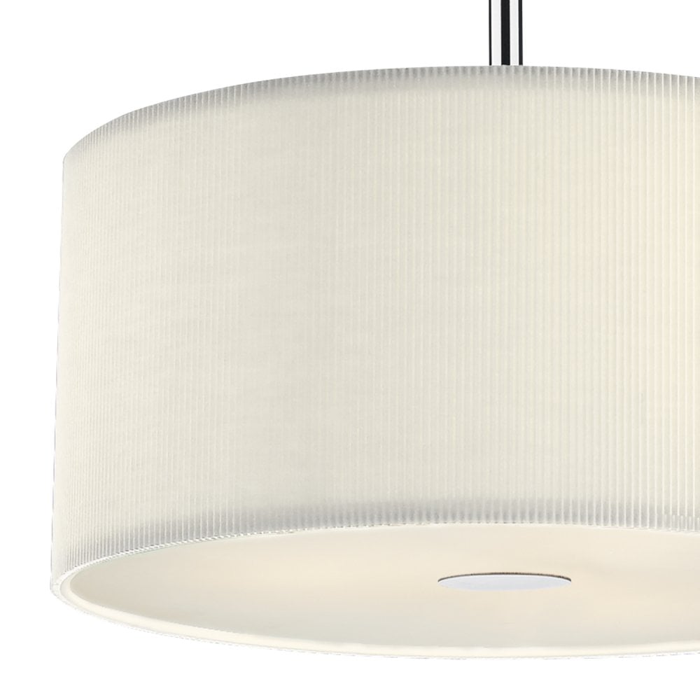 Zaragoza 3 Light Pendant Cream 400MM